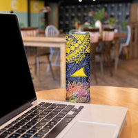 Tokelau Atafu Atoll Personalised Skinny Tumbler Pacific Coral Reef Vibe LT9 - Polynesian Pride