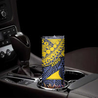 Tokelau Atafu Atoll Personalised Skinny Tumbler Pacific Coral Reef Vibe LT9 - Polynesian Pride