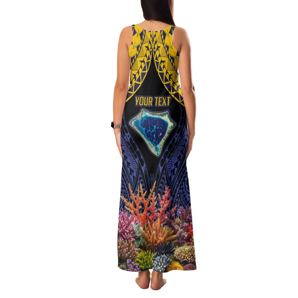 Tokelau Atafu Atoll Personalised Tank Maxi Dress Pacific Coral Reef Vibe