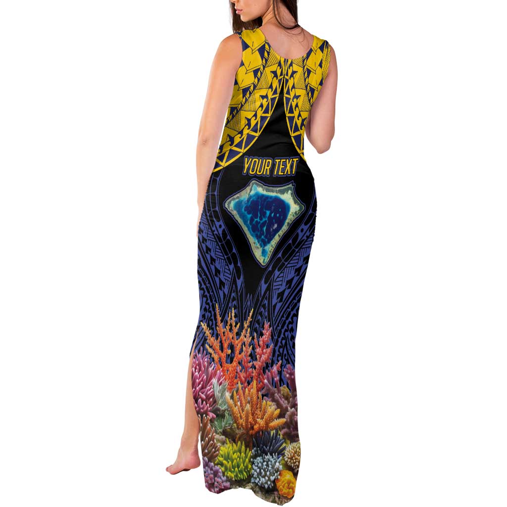 Tokelau Atafu Atoll Personalised Tank Maxi Dress Pacific Coral Reef Vibe