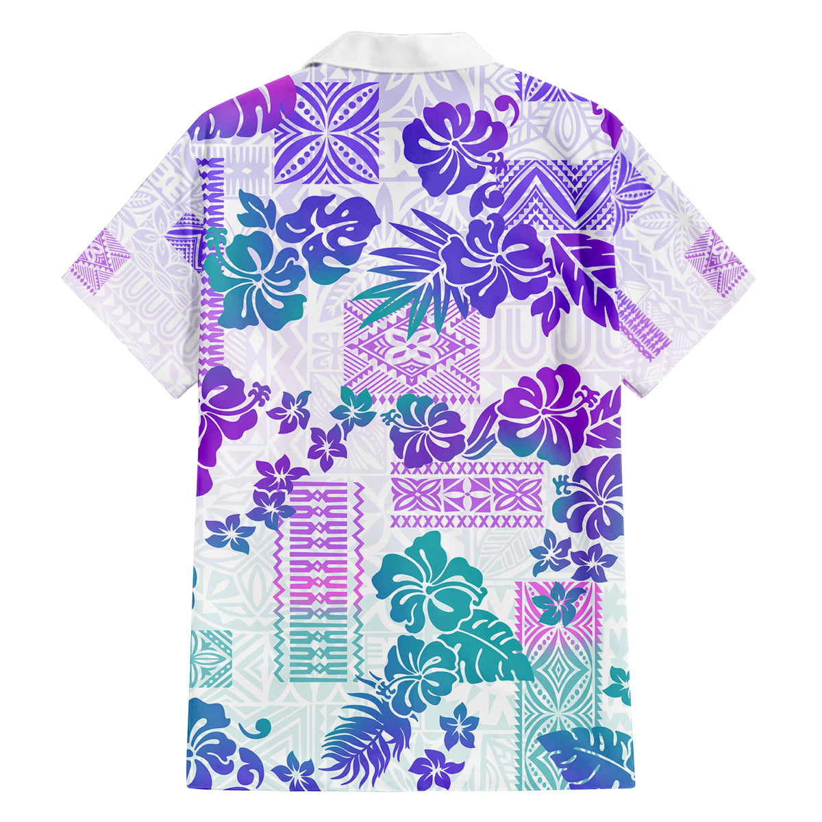 Vintage Hawaii Family Matching Long Sleeve Bodycon Dress and Hawaiian Shirt Hibiscus Tapa Tribal With Hawaiian Quilt Pattern Purple LT9 - Polynesian Pride