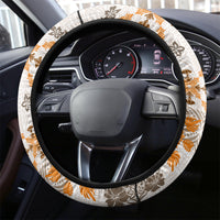 Hawaii Tapa Tribal Steering Wheel Cover With Hawaiian Quilt Pattern Gold