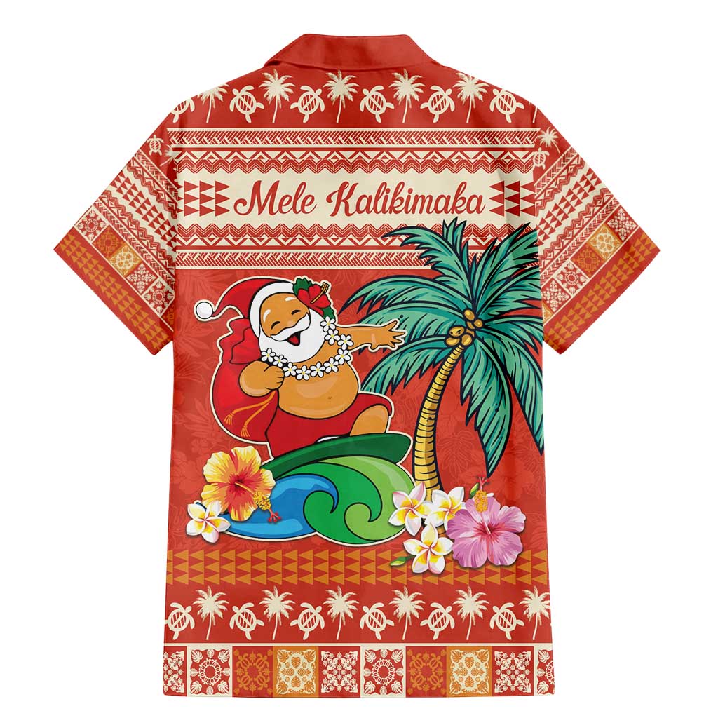Hawaii Mele Kalikimaka Family Matching Mermaid Dress and Hawaiian Shirt Surfing Santa Funny Christmas LT9 - Polynesian Pride
