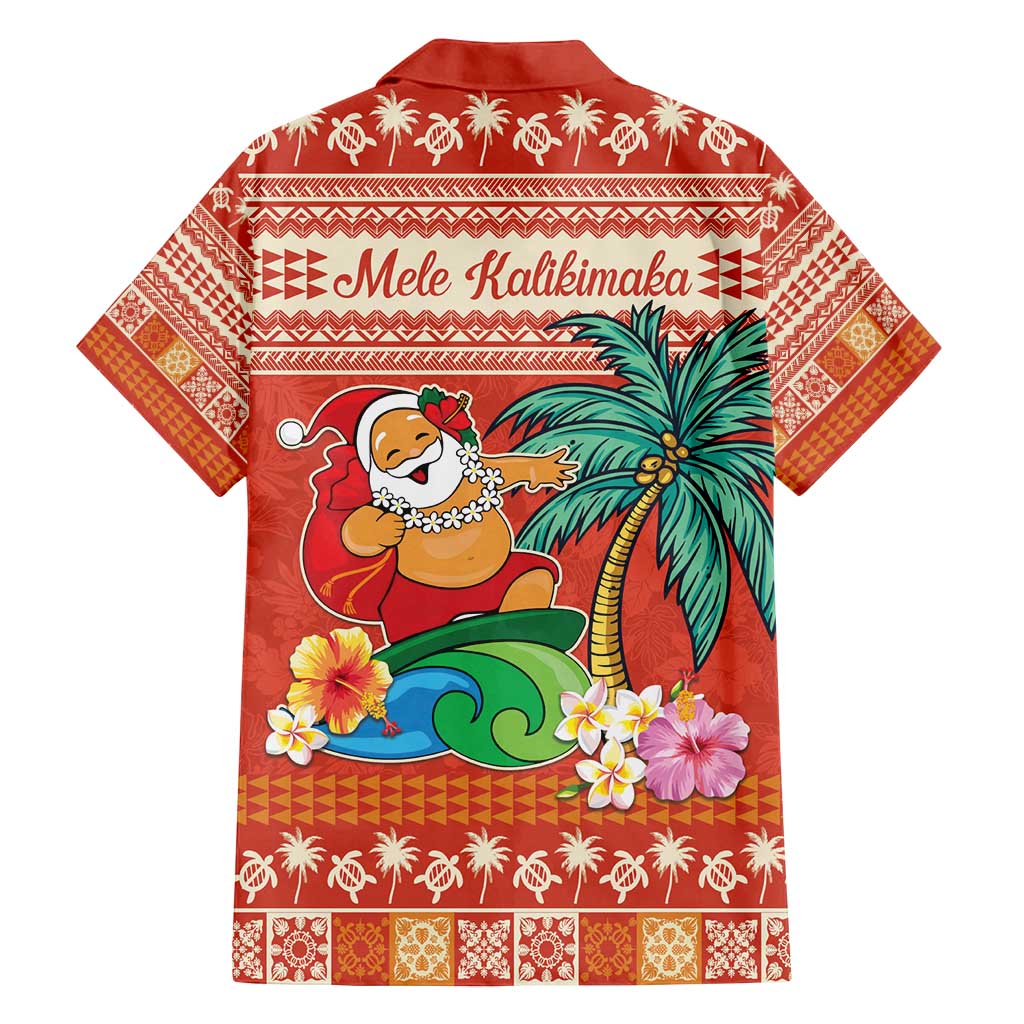 Hawaii Mele Kalikimaka Family Matching Puletasi and Hawaiian Shirt Surfing Santa Funny Christmas LT9 - Polynesian Pride