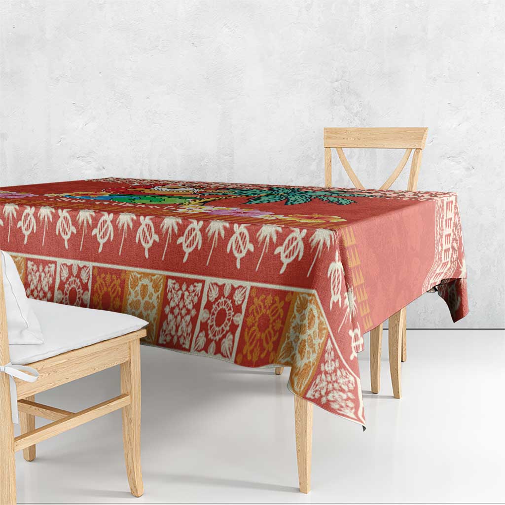 Hawaii Mele Kalikimaka Tablecloth Surfing Santa Funny Christmas LT9 - Polynesian Pride