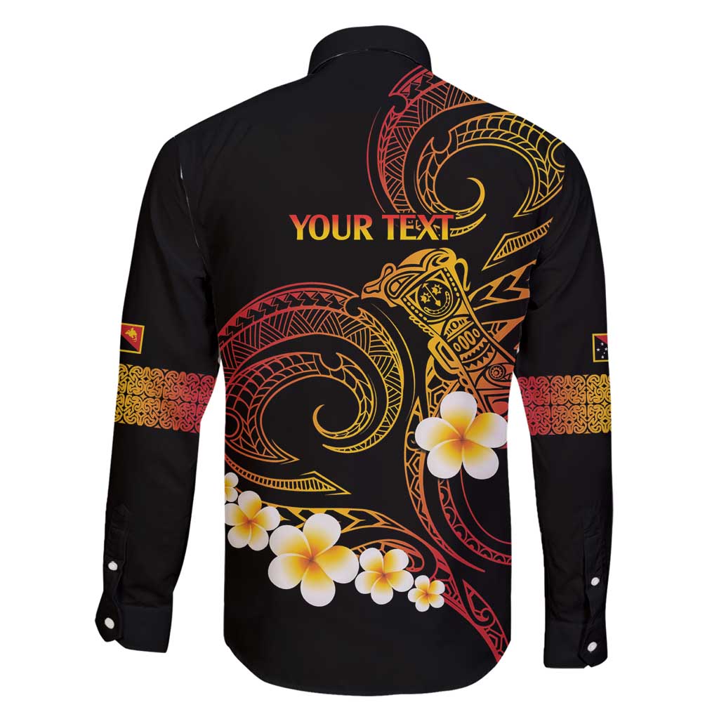 Personalised Papua New Guinea Sepik Family Matching Mermaid Dress and Hawaiian Shirt Plumeria Floral Tribal Pattern LT9 - Polynesian Pride