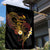 Personalised Papua New Guinea Sepik Garden Flag Plumeria Floral Tribal Pattern - Polynesian Pride