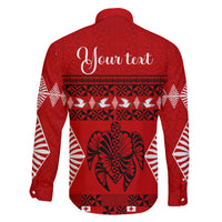 Personalised Tonga Kilisimasi Fiefia Family Matching Mermaid Dress and Hawaiian Shirt Merry Christmas with Turtle Ngatu Pattern LT9 - Polynesian Pride