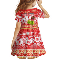 Hawaii Mele Kalikimaka Family Matching Tank Maxi Dress and Hawaiian Shirt Santa Claus and Hula Dancing Merry Christmas LT9 - Polynesian Pride