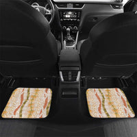 Hawaiian Ohia Lehua Lei Car Mats Plaid Palaka Ahiehie Pattern - Polynesian Pride