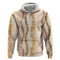 Hawaiian Ohia Lehua Lei Hoodie Plaid Palaka Ahiehie Pattern - Polynesian Pride