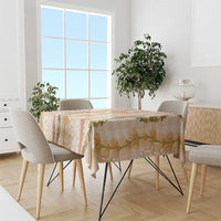Hawaiian Ohia Lehua Lei Tablecloth Plaid Palaka Ahiehie Pattern - Polynesian Pride