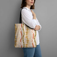 Hawaiian Ohia Lehua Lei Tote Bag Plaid Palaka Ahiehie Pattern - Polynesian Pride