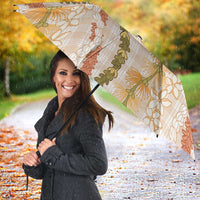Hawaiian Ohia Lehua Lei Umbrella Plaid Palaka Ahiehie Pattern LT9 - Polynesian Pride