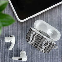 Hawaiian Ohia Lehua Lei AirPods Case Plaid Palaka Eleele Pattern - Polynesian Pride