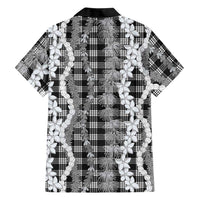 Hawaiian Ohia Lehua Lei Family Matching Tank Maxi Dress and Hawaiian Shirt Plaid Palaka Eleele Pattern LT9 - Polynesian Pride