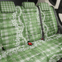 Hawaiian Ohia Lehua Lei Back Car Seat Cover Plaid Palaka Omaomao Pattern LT9 - Polynesian Pride