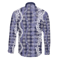 Hawaiian Ohia Lehua Lei Family Matching Tank Maxi Dress and Hawaiian Shirt Plaid Palaka Uliuli hohonu Pattern LT9 - Polynesian Pride