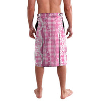Hawaiian Ohia Lehua Lei Lavalava Plaid Palaka Akala Pattern - Polynesian Pride