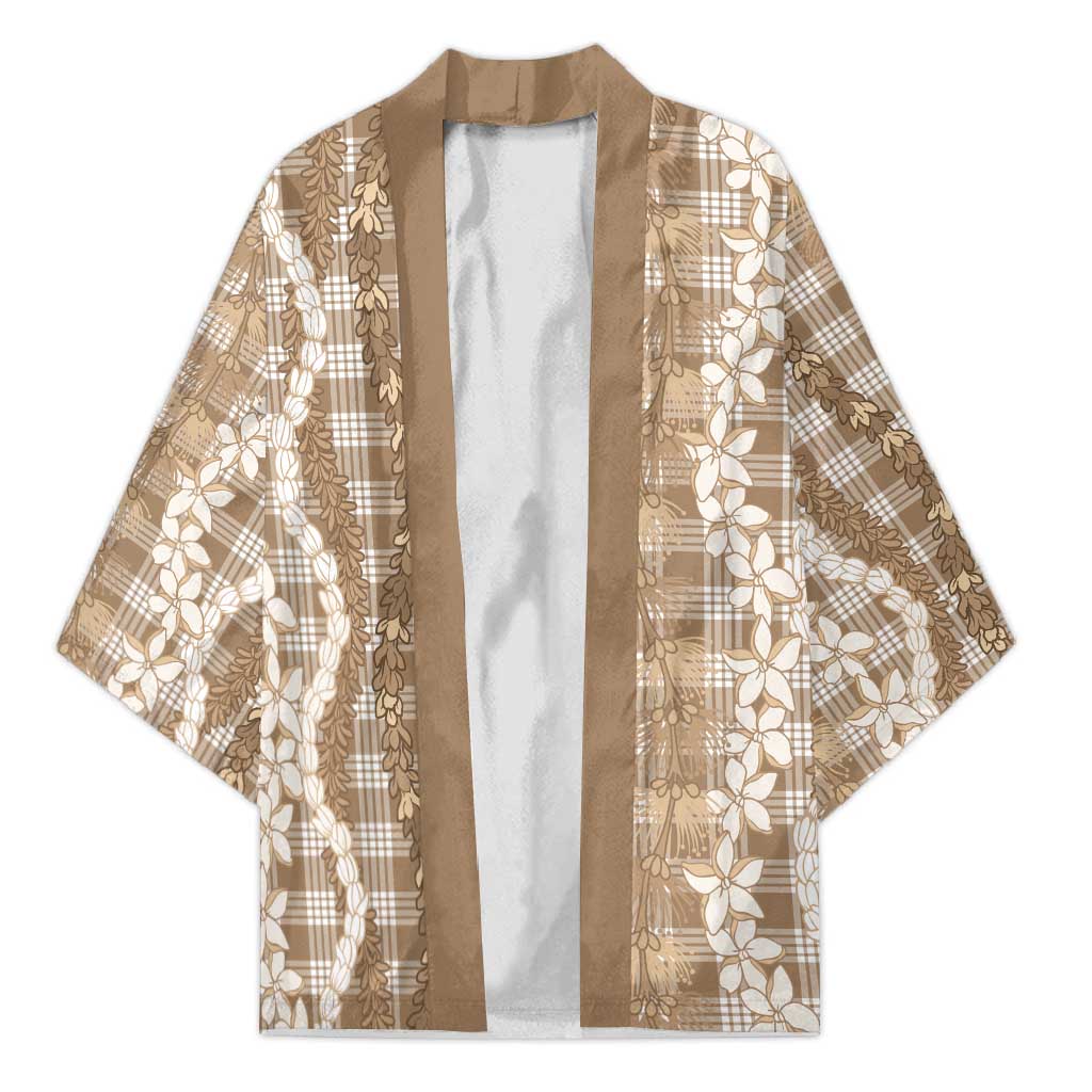 Hawaiian Ohia Lehua Lei Kimono Plaid Palaka Kalaihaahaa Pattern - Polynesian Pride