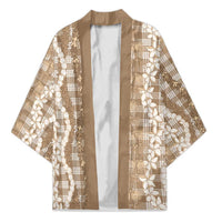 Hawaiian Ohia Lehua Lei Kimono Plaid Palaka Kalaihaahaa Pattern - Polynesian Pride