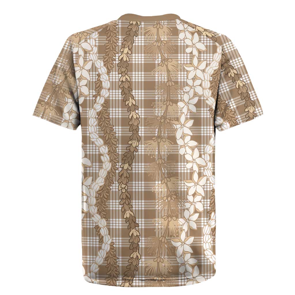 Hawaiian Ohia Lehua Lei Rugby Jersey Plaid Palaka Kalaihaahaa Pattern LT9 - Polynesian Pride