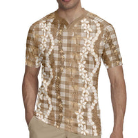 Hawaiian Ohia Lehua Lei Rugby Jersey Plaid Palaka Kalaihaahaa Pattern LT9 - Polynesian Pride