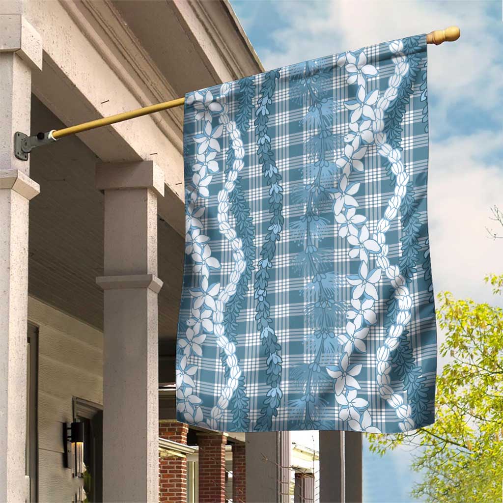 Hawaiian Ohia Lehua Lei Garden Flag Plaid Palaka Uliuli Omaomao Pattern - Polynesian Pride