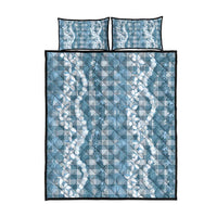 Hawaiian Ohia Lehua Lei Quilt Bed Set Plaid Palaka Uliuli Omaomao Pattern LT9 - Polynesian Pride