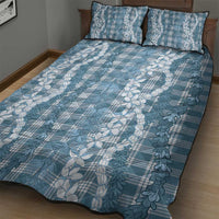 Hawaiian Ohia Lehua Lei Quilt Bed Set Plaid Palaka Uliuli Omaomao Pattern LT9 - Polynesian Pride