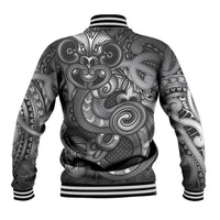 Aotearoa Maori Hei Tiki Baseball Jacket Kiwikiwi Kowhaiwhai Puhoro Motif