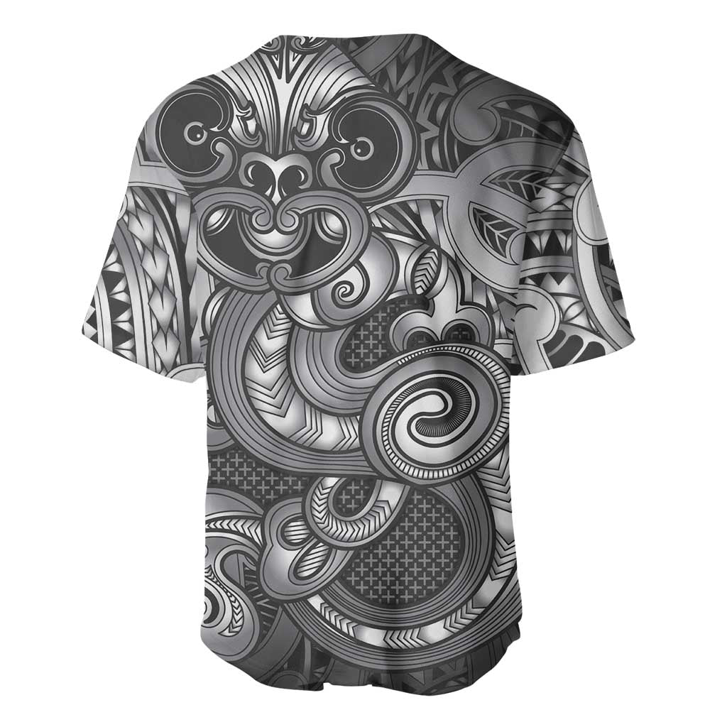 Aotearoa Maori Hei Tiki Baseball Jersey Kiwikiwi Kowhaiwhai Puhoro Motif