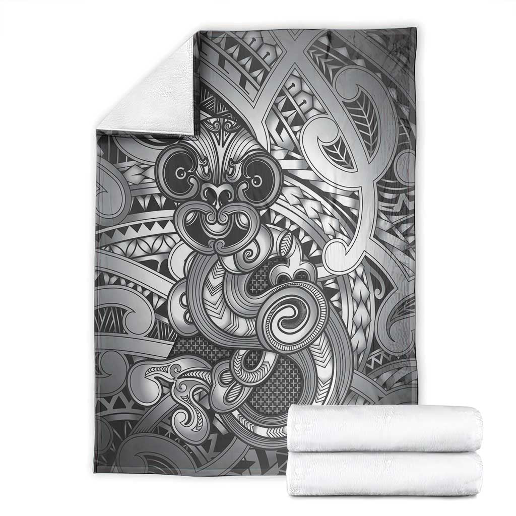Aotearoa Maori Hei Tiki Blanket Kiwikiwi Kowhaiwhai Puhoro Motif