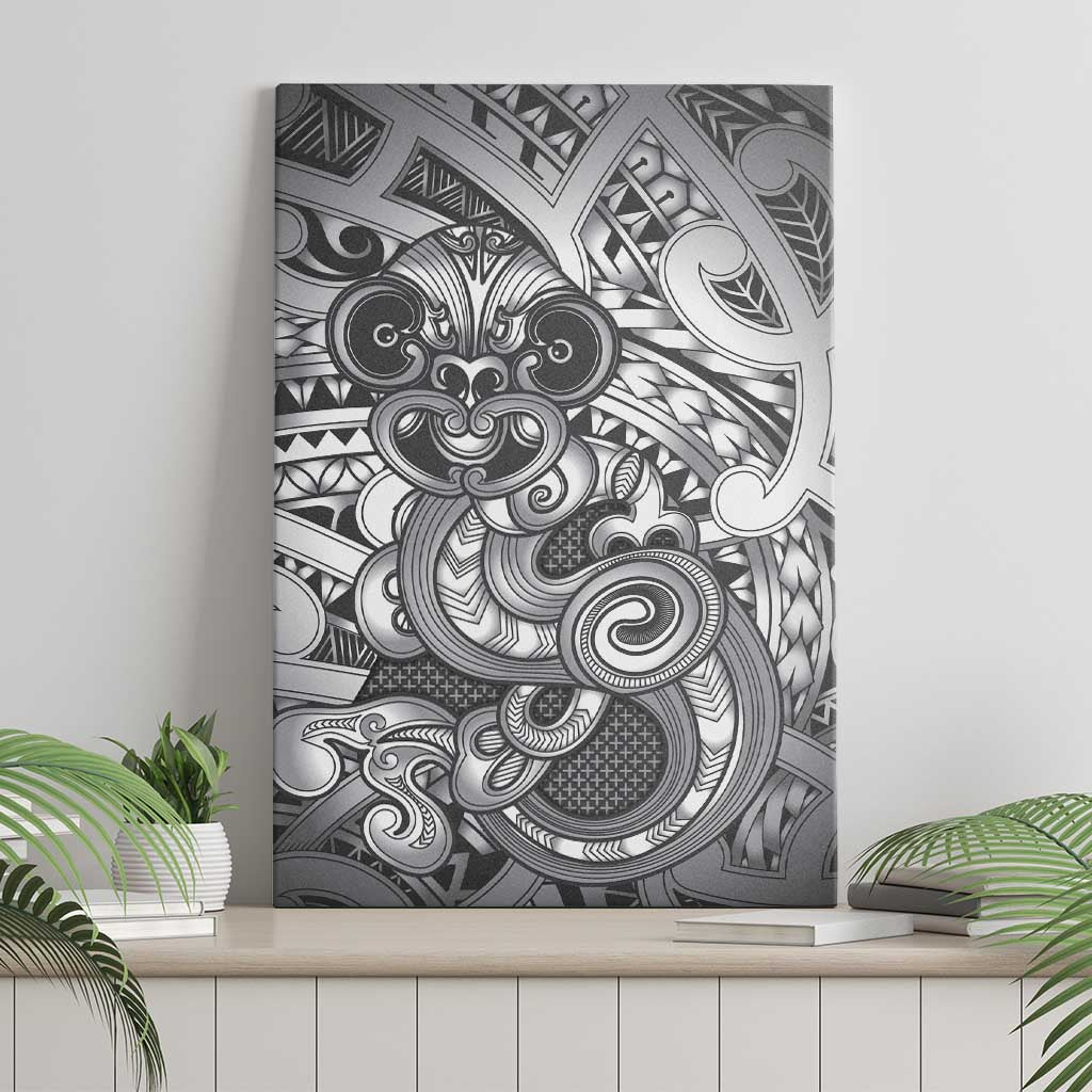 Aotearoa Maori Hei Tiki Canvas Wall Art Kiwikiwi Kowhaiwhai Puhoro Motif LT9 - Polynesian Pride