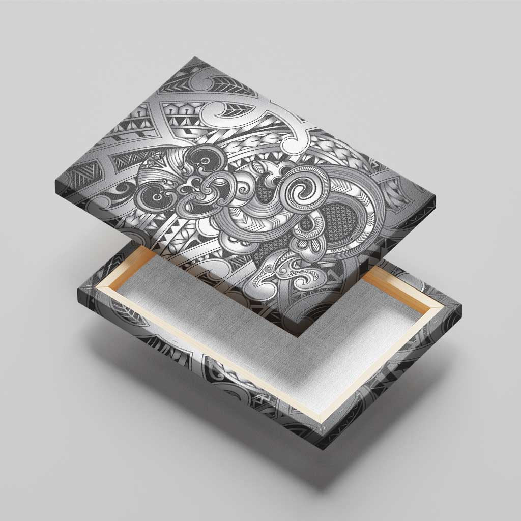 Aotearoa Maori Hei Tiki Canvas Wall Art Kiwikiwi Kowhaiwhai Puhoro Motif LT9 - Polynesian Pride