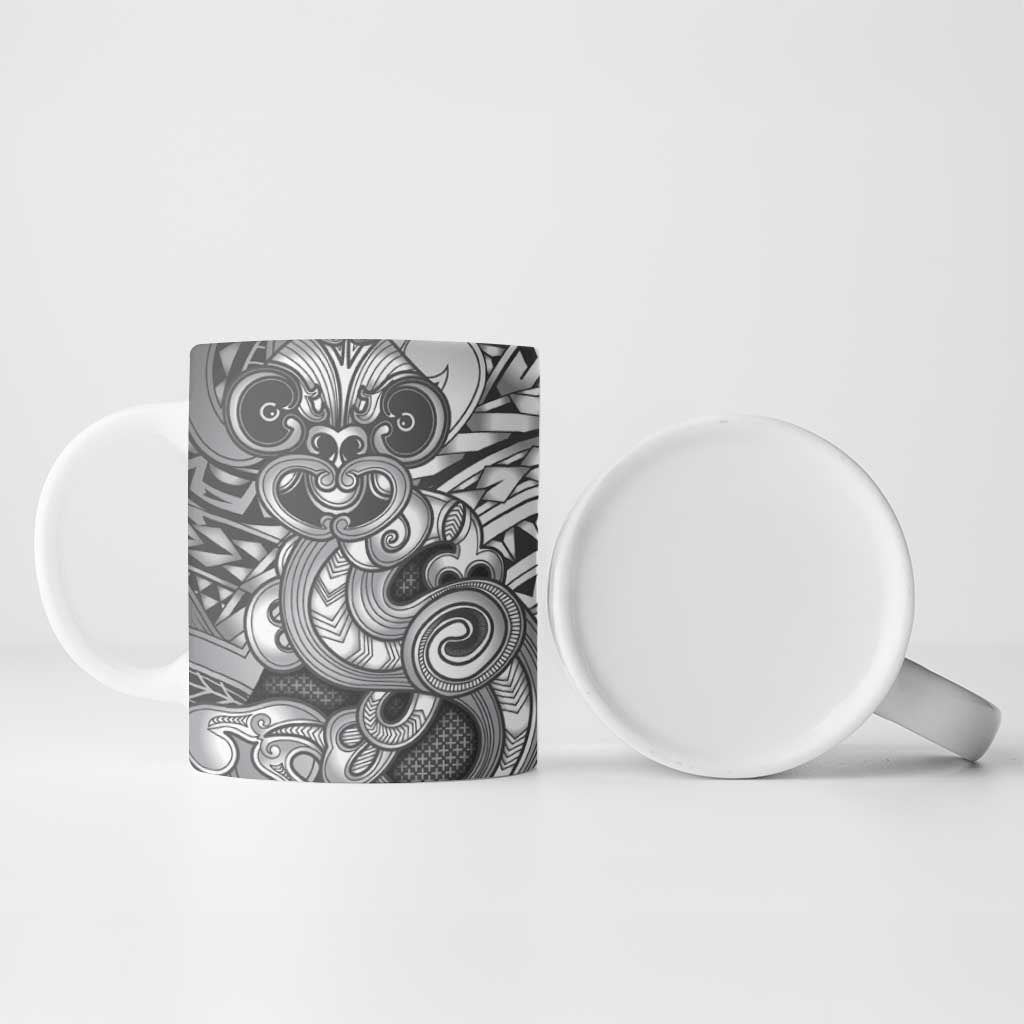 Aotearoa Maori Hei Tiki Ceramic Mug Kiwikiwi Kowhaiwhai Puhoro Motif LT9 - Polynesian Pride