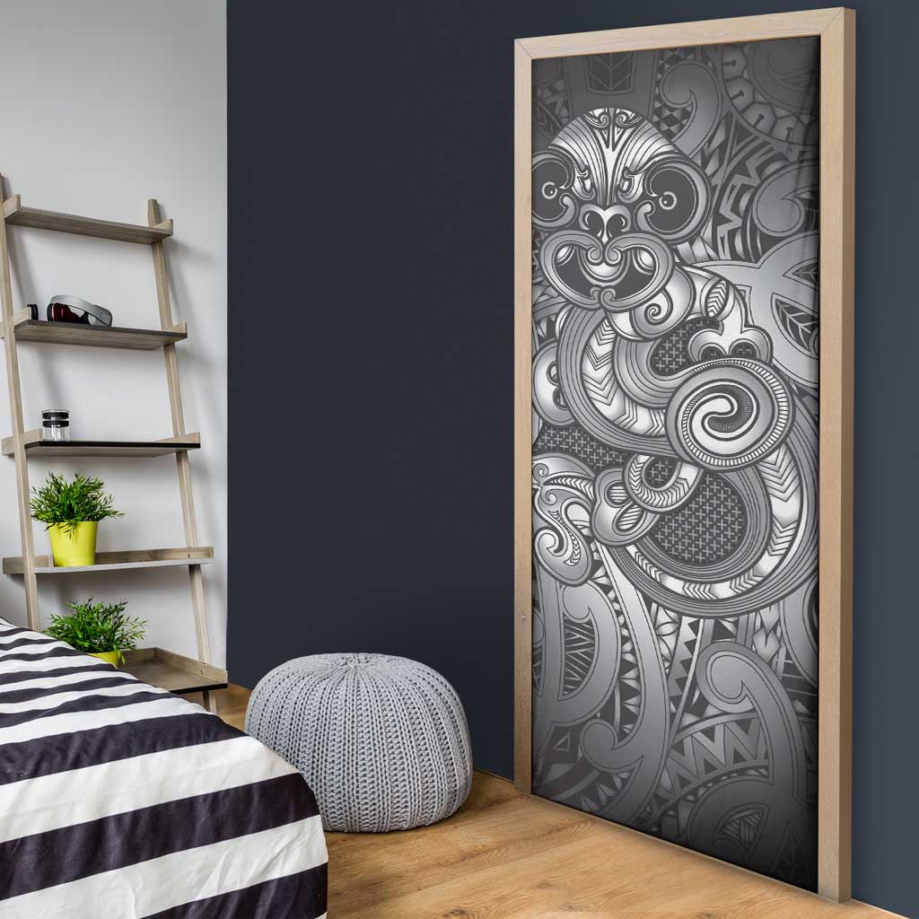 Aotearoa Maori Hei Tiki Door Cover Kiwikiwi Kowhaiwhai Puhoro Motif LT9 - Polynesian Pride