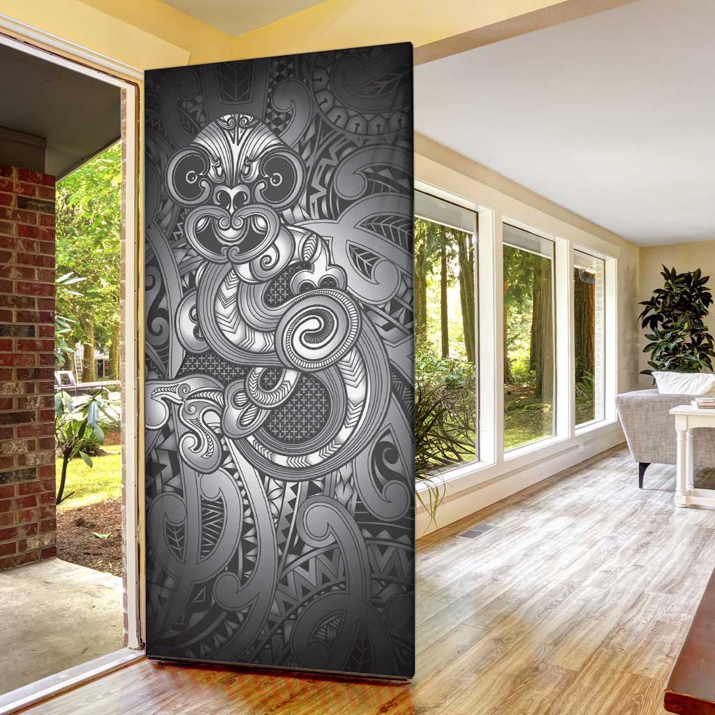Aotearoa Maori Hei Tiki Door Cover Kiwikiwi Kowhaiwhai Puhoro Motif LT9 - Polynesian Pride