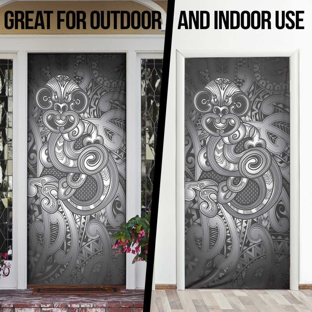 Aotearoa Maori Hei Tiki Door Cover Kiwikiwi Kowhaiwhai Puhoro Motif LT9 - Polynesian Pride