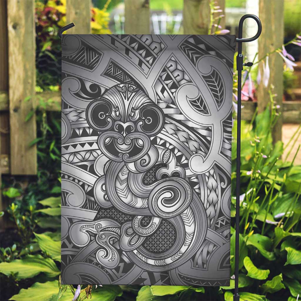 Aotearoa Maori Hei Tiki Garden Flag Kiwikiwi Kowhaiwhai Puhoro Motif