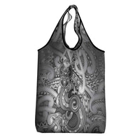 Aotearoa Maori Hei Tiki Grocery Bag Kiwikiwi Kowhaiwhai Puhoro Motif LT9 - Polynesian Pride