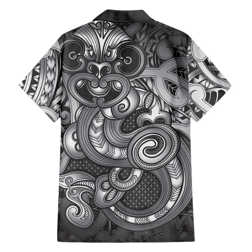 Aotearoa Maori Hei Tiki Hawaiian Shirt Kiwikiwi Kowhaiwhai Puhoro Motif LT9 - Polynesian Pride