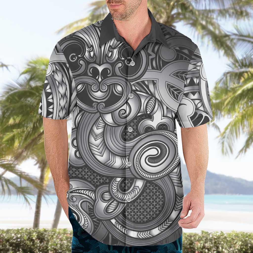 Aotearoa Maori Hei Tiki Hawaiian Shirt Kiwikiwi Kowhaiwhai Puhoro Motif LT9 - Polynesian Pride