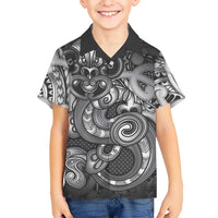 Aotearoa Maori Hei Tiki Hawaiian Shirt Kiwikiwi Kowhaiwhai Puhoro Motif LT9 - Polynesian Pride