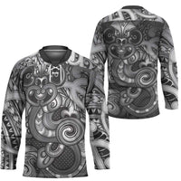 Aotearoa Maori Hei Tiki Hockey Jersey Kiwikiwi Kowhaiwhai Puhoro Motif LT9 - Polynesian Pride
