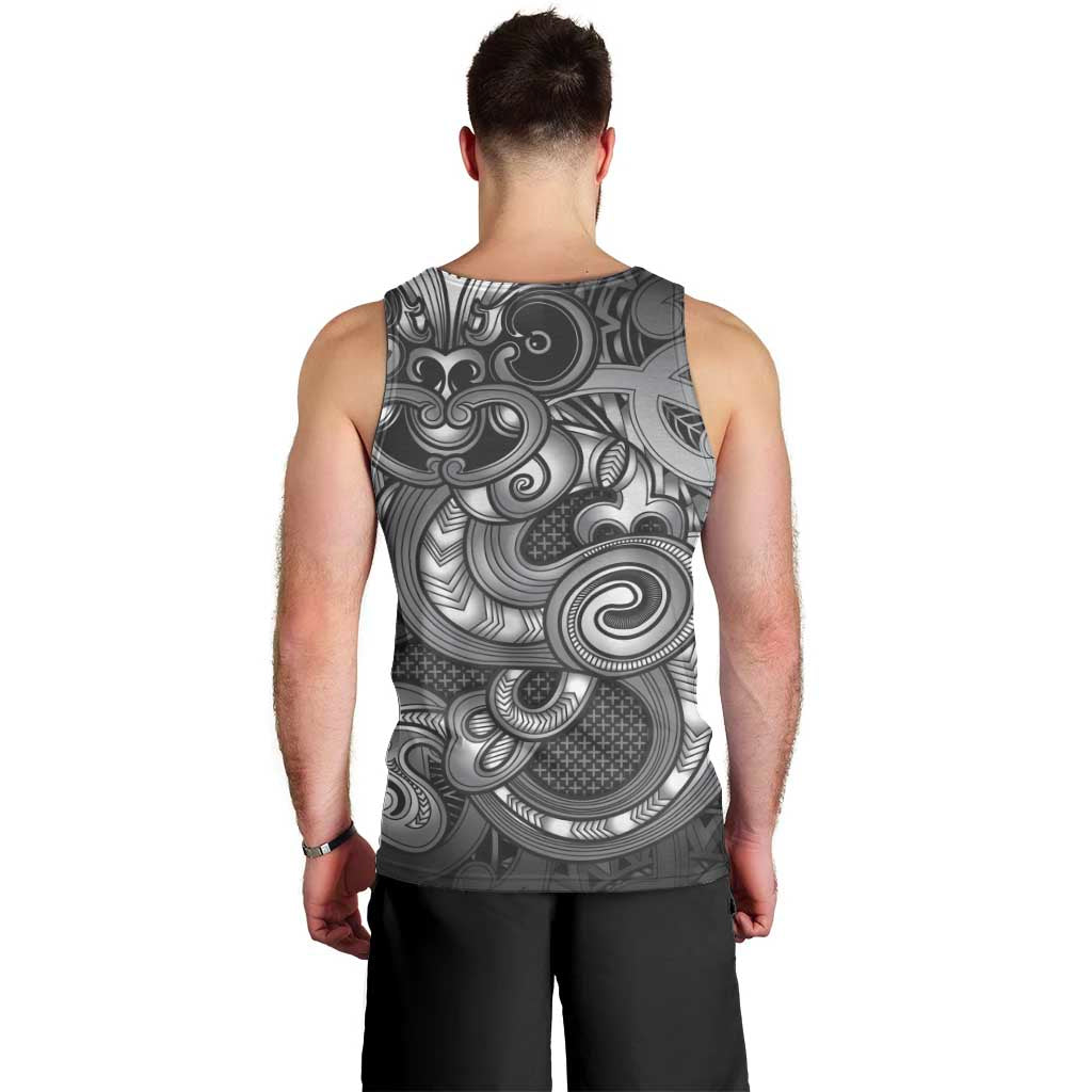 Aotearoa Maori Hei Tiki Men Tank Top Kiwikiwi Kowhaiwhai Puhoro Motif LT9 - Polynesian Pride