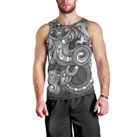 Aotearoa Maori Hei Tiki Men Tank Top Kiwikiwi Kowhaiwhai Puhoro Motif LT9 - Polynesian Pride
