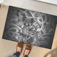 Aotearoa Maori Hei Tiki Rubber Doormat Kiwikiwi Kowhaiwhai Puhoro Motif