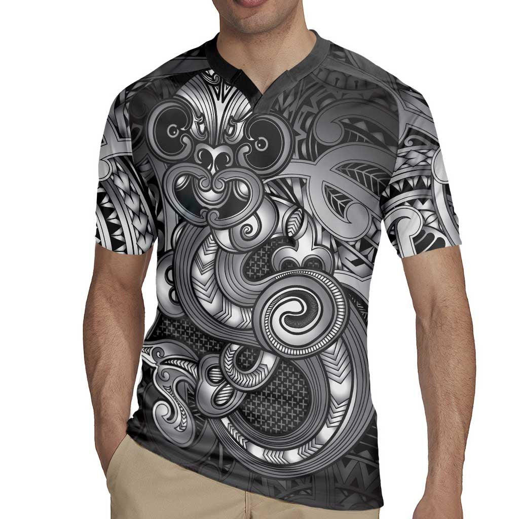 Aotearoa Maori Hei Tiki Rugby Jersey Kiwikiwi Kowhaiwhai Puhoro Motif LT9 - Polynesian Pride