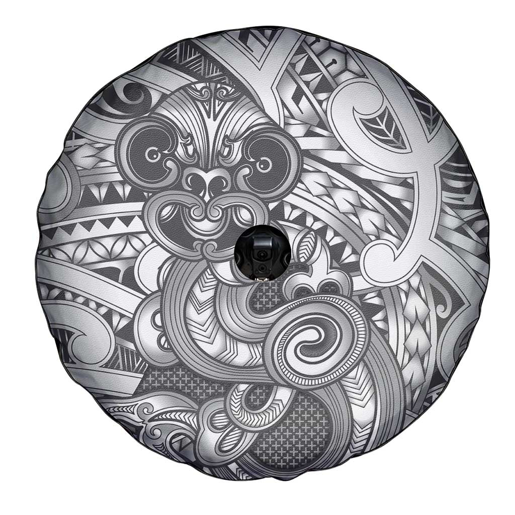 Aotearoa Maori Hei Tiki Spare Tire Cover Kiwikiwi Kowhaiwhai Puhoro Motif LT9 - Polynesian Pride
